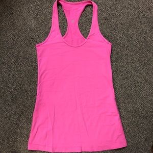 Hot pink lululemon tank